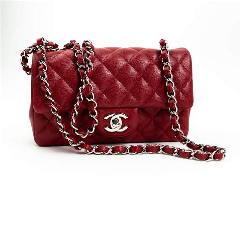 chanel raspberry red mini